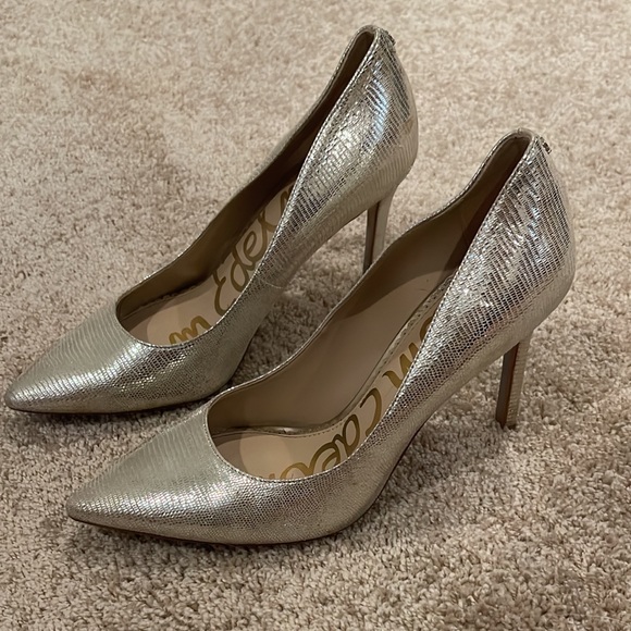 Gold Sam Edelman Hazel pumps - Picture 1 of 5